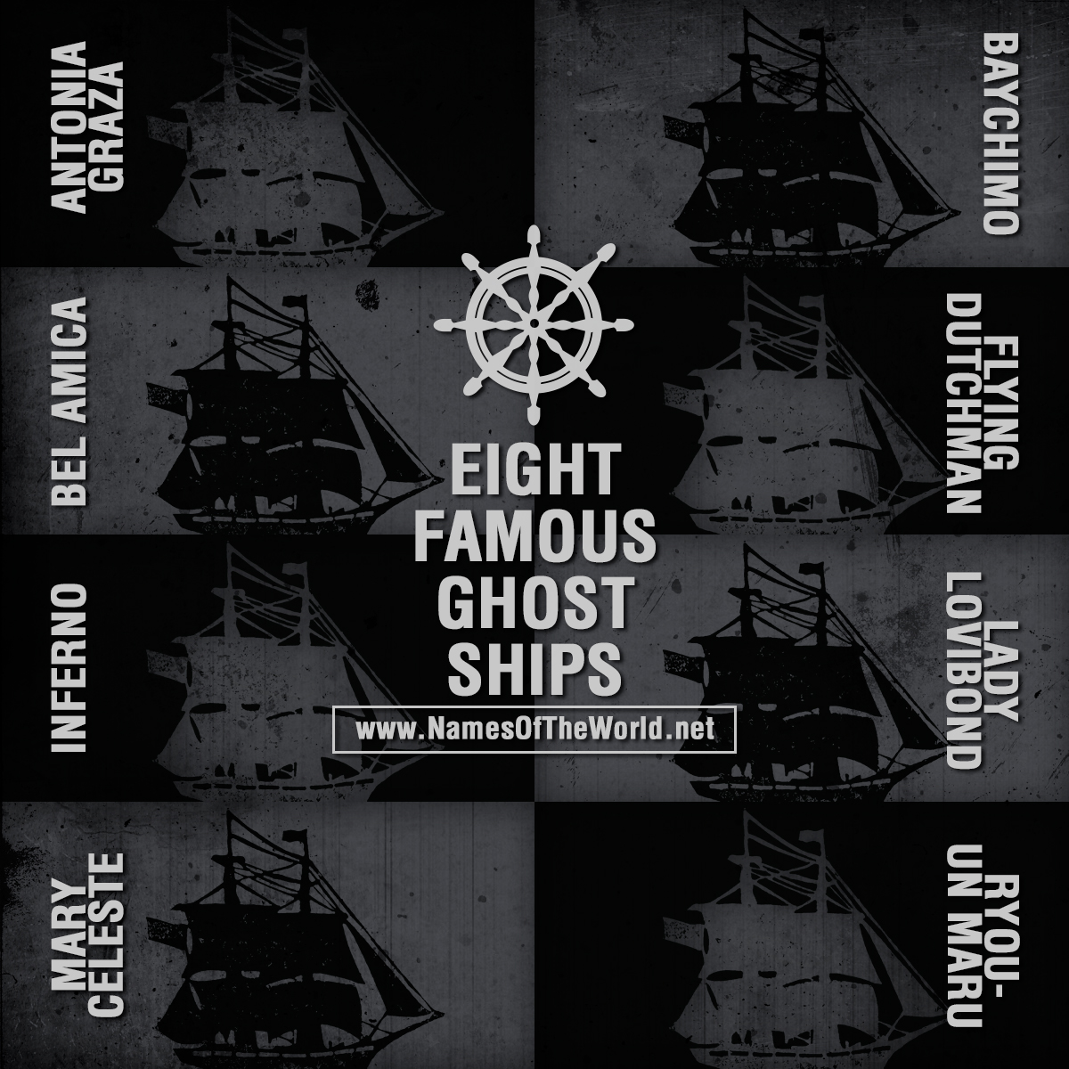 Eight famous ghost ships names