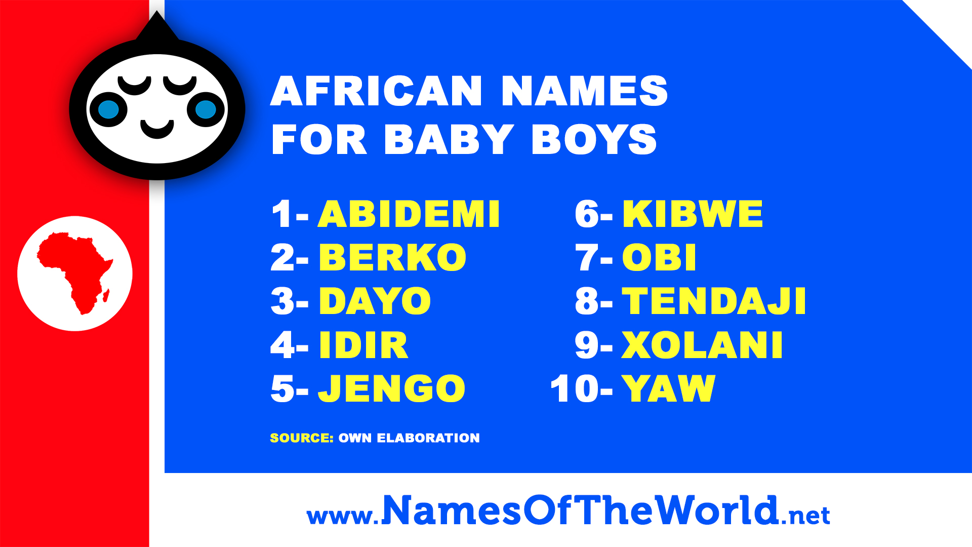 10 African names for baby boys